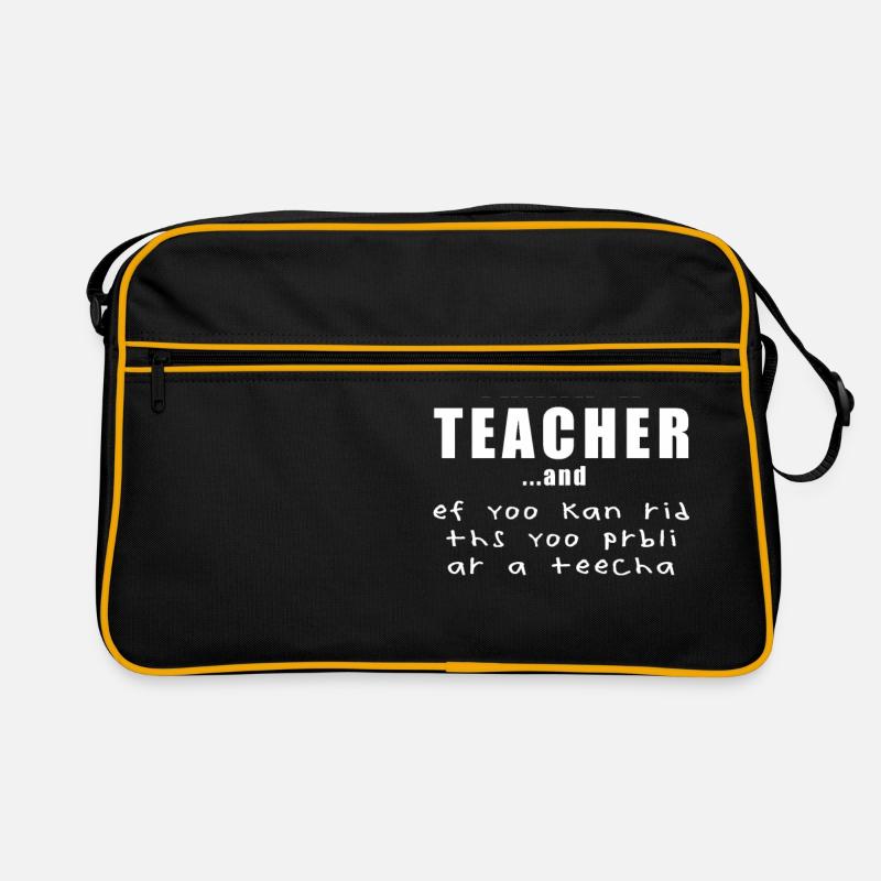 Professeur d'anglais jeu de mots Sac Retro