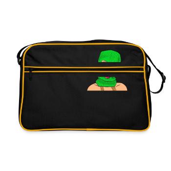 Bad Girl Gangster Comic Catoon - Retro Bag - black/gold - Front