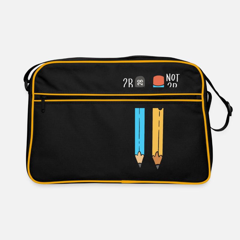 2B oder nicht 2B für eine Ingenieurgrafik Retro Tasche