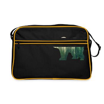 Aventure Outsider Outdoor Nature - Sac Retro - noir/or - Devant