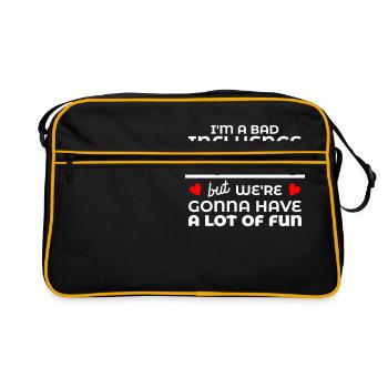 Bestes Tantenhemd Tantengeschenk von Neffennichte - Retro Tasche - Schwarz/Gold - Vorne