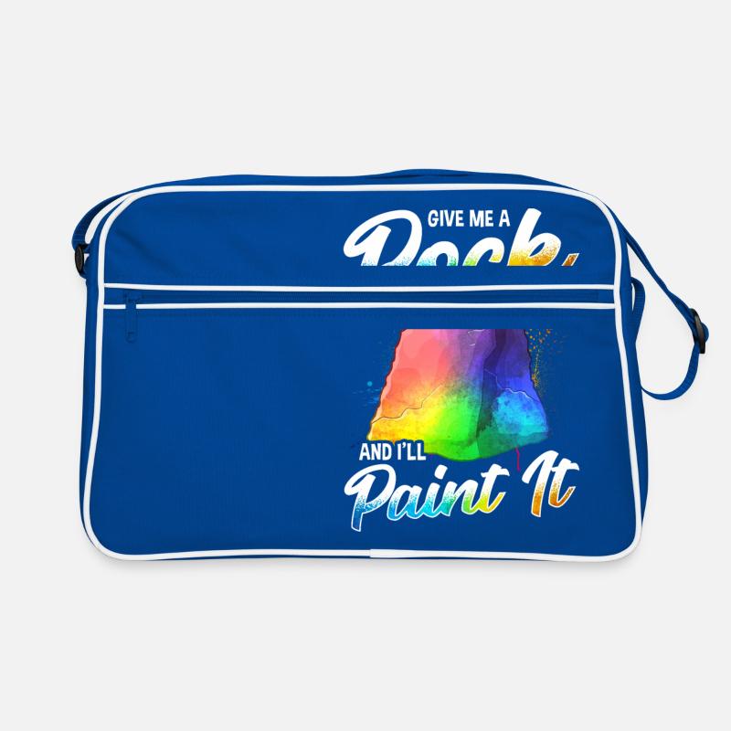 Artistic Give Me a Rock And I'll Paint It Painter Retro Bag
