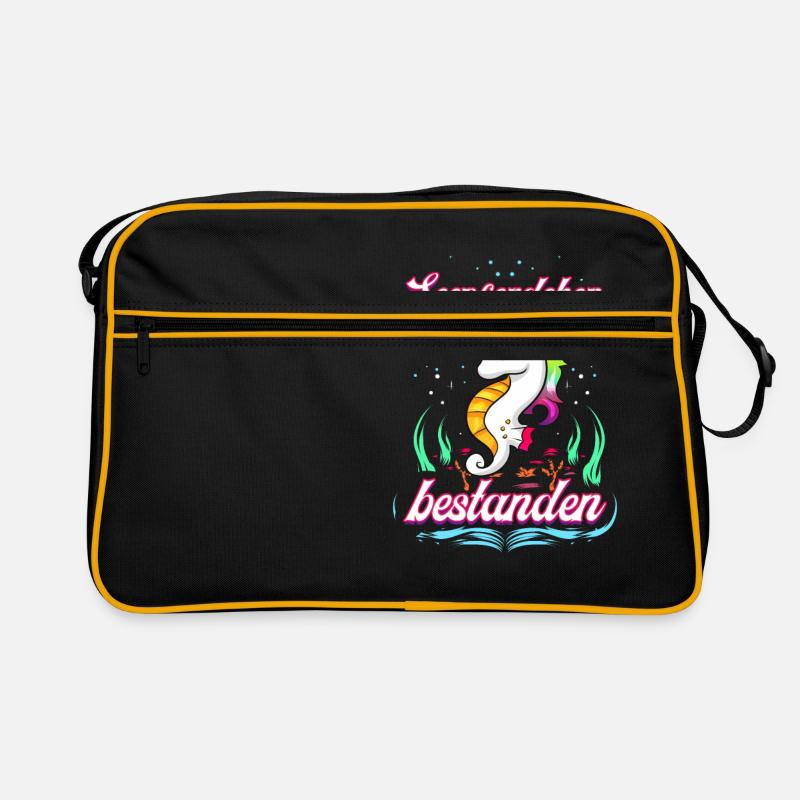 Kinder Seepferdchen Einhorn Frühschwimmer Erfolg Retro Tasche