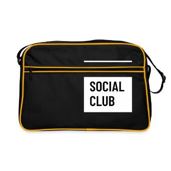 Coffee Social Club - pour Café Lovers ! - Sac Retro - noir/or - Devant