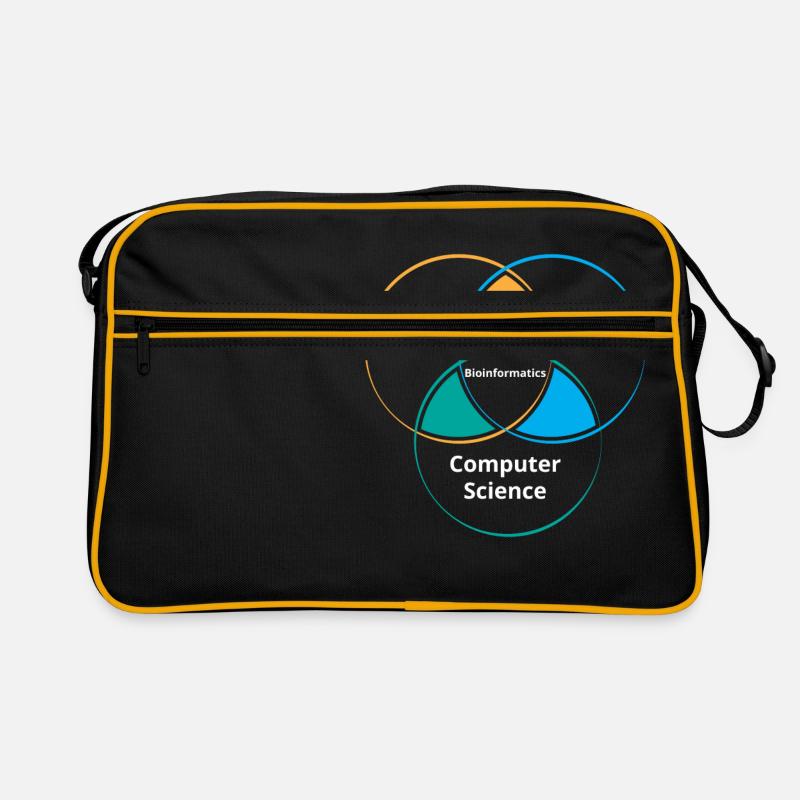 Funny Biology Bioinformatics Science | Gift | - Retro Tasche - Schwarz/Gold