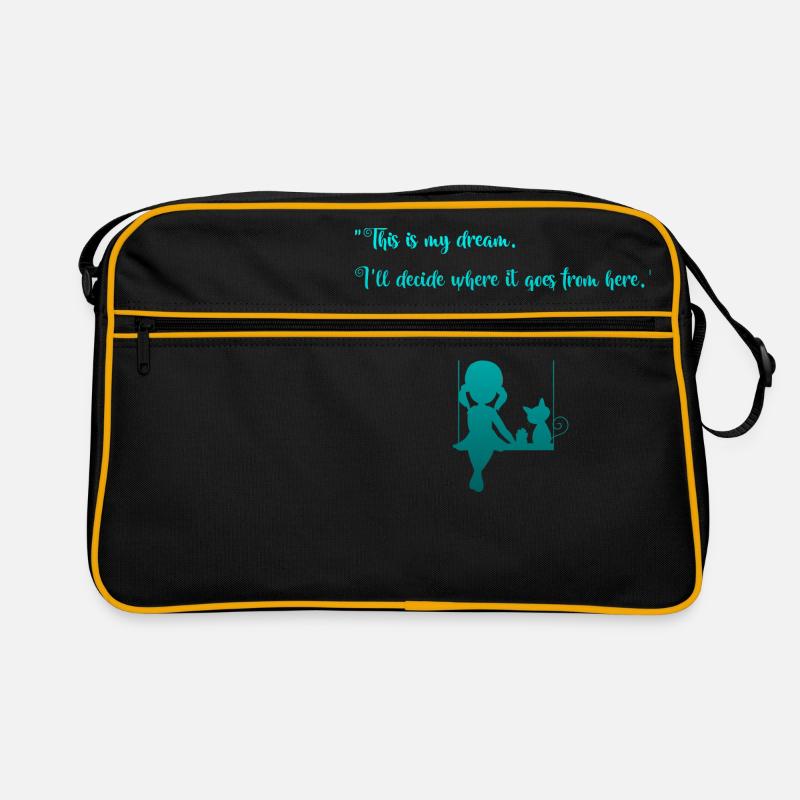 C'est mon rêve. - Sac Retro - noir/or