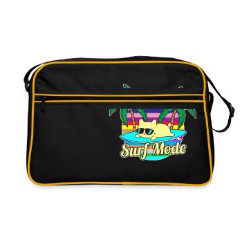 Surf cat d'été - Sac Retro - noir/or - Devant