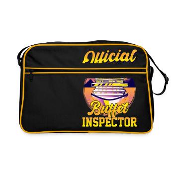 Drôle de bateau de croisière officiel Buffet Inspecteur Pun - Sac Retro - noir/or - Devant