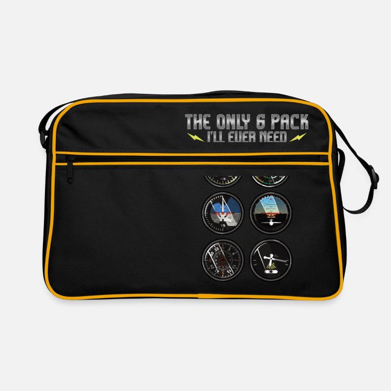 The Only Six Pack I'll Ever Need Airplane Pilot Retro Bag