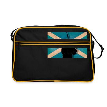 Scottish piper - Retro Bag - black/gold - Front