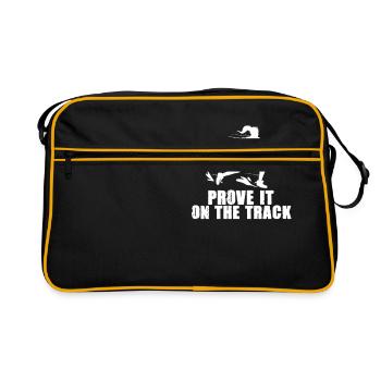 Athletics - Prove it on the track - Retro Bag - black/gold - Front