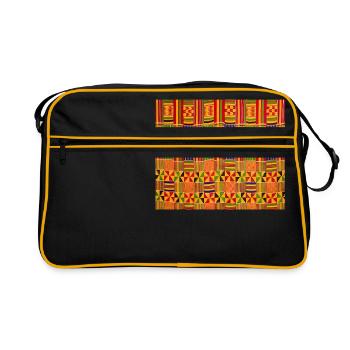 Kente Africa - Sac Retro - noir/or - Devant