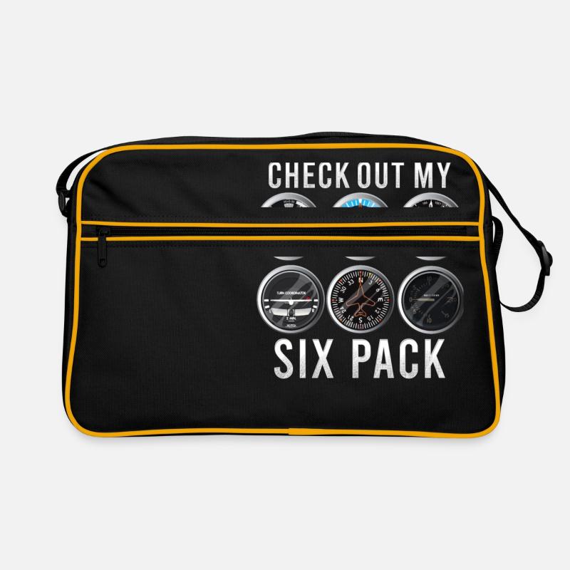 Drôle Découvrez mon pilote d'avion Six Pack Sac Retro