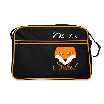 Oh pour l'amour du renard - Conception d'amant de renard - Sac Retro - noir/or - Devant