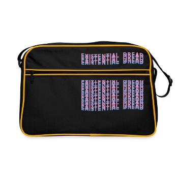 Existential Dread product Retrowave Aesthetic - Retro Bag - black/gold - Front