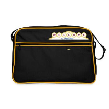 Las Vegas - Retro Tasche - Schwarz/Gold - Vorne