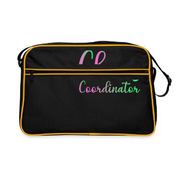 Chaos Coordinator Manager Boss Boss Mom Dad Office - Retro Bag - black/gold - Front