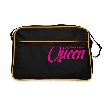 kitchen queen - Retro Tasche - Schwarz/Gold - Vorne