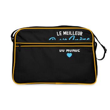 le meilleur petit frère du monde - Sac Retro - noir/or - Devant