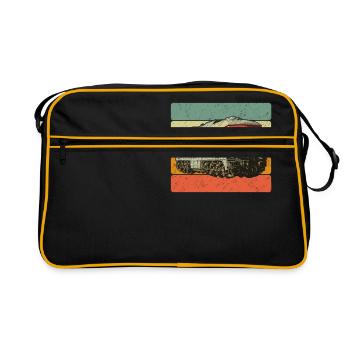 Diesel locomotive BR132 Ludmilla - Retro Bag - black/gold - Front