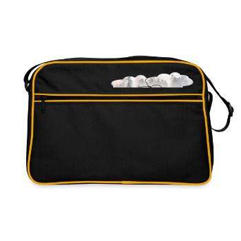Clouds - Retro Bag - black/gold - Front