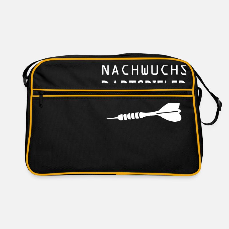 Darts Dart - Retro Tasche - Schwarz/Gold
