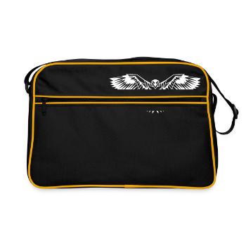Minimalistic - Raven - Retro Bag - black/gold - Front