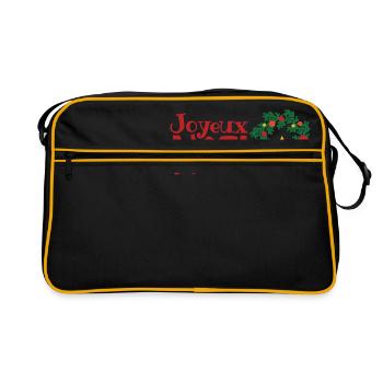 Joyeux Noel - Retro Bag - black/gold - Front