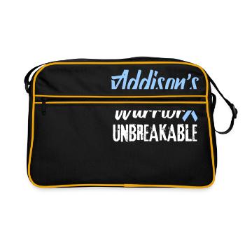 Addison's Disease Awareness Warrior - Retro Bag - black/gold - Front