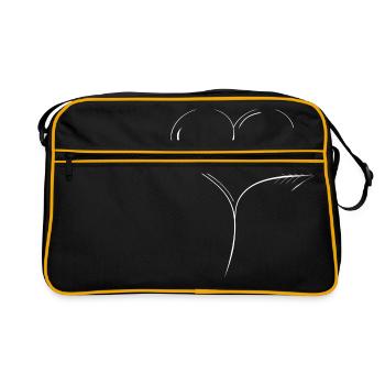 Tenue de partenaire de cœur Tenue communautaire pour couples - Sac Retro - noir/or - Devant