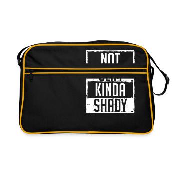 Nettes Bein Gym Day Shirt "Nicht schlank, - Retro Tasche - Schwarz/Gold - Vorne