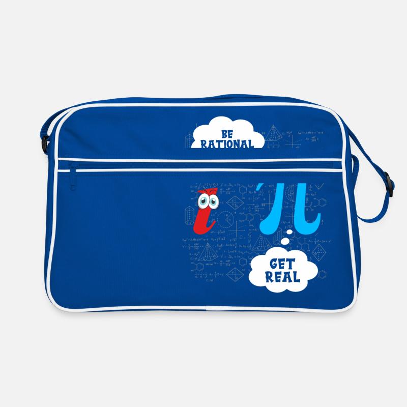 Funny Be Rational Get Real Math Pun Statistics Retro Bag