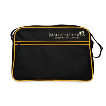 Magnolia Farms Silos Texas Waco cadeau - Sac Retro - noir/or - Devant