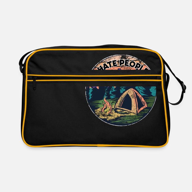 I hate people distressed vintage retro hate haters Retro Bag