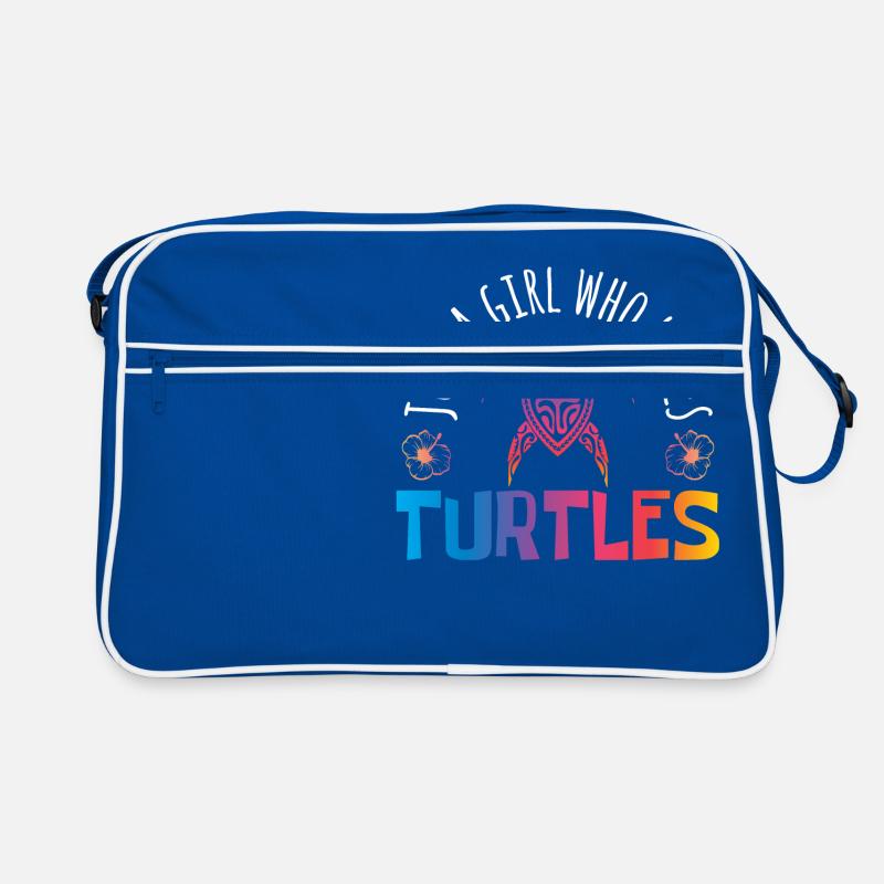 Nur ein Mädchen, das Schildkröten liebt Speichern Sac Retro