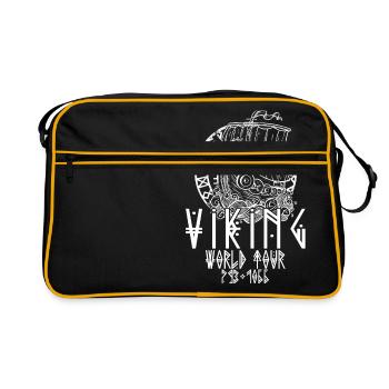 Viking World Tour 973-1066 Cadeau Vikings - Sac Retro - noir/or - Devant