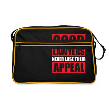 Good Lawyers Never Lose Their Appeal - Retro Bag - black/gold - Front