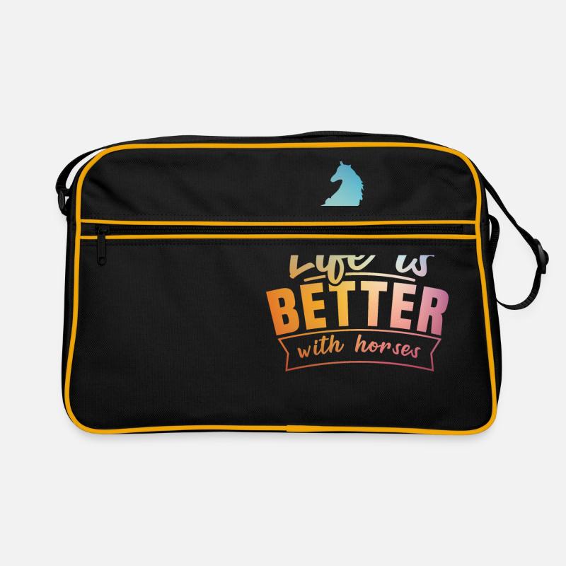 La vie est meilleure avec la conception de Sac Retro