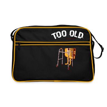 Rétro 80's Design Old-fashion 80's Design Dire " - Sac Retro - noir/or - Devant