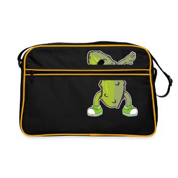 Tamponner le concombre Dab Swag Swagger T-shirt - Sac Retro - noir/or - Devant