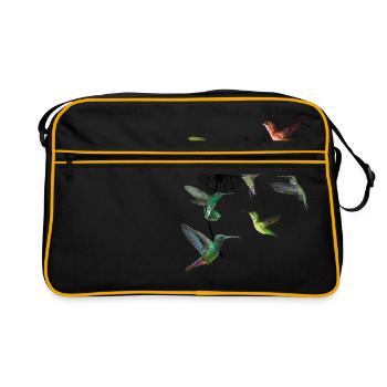 Chemise de l'oiseau-mouche Pissenlit Humminbird - Sac Retro - noir/or - Devant