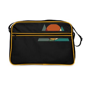 Unique Polygraph Mountains Design A Nice - Retro Bag - black/gold - Front