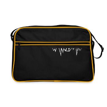 Cool Haltérophilie Heartbeat Cadeau pour le sport - Sac Retro - noir/or - Devant