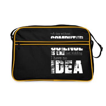 Computer science - Retro Bag - black/gold - Front