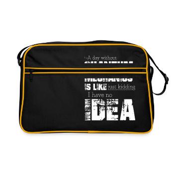 Quantum mechanics - Retro Bag - black/gold - Front