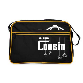 Le cadeau parfait pour Cousin Design Proud Cousins - Sac Retro - noir/or - Devant