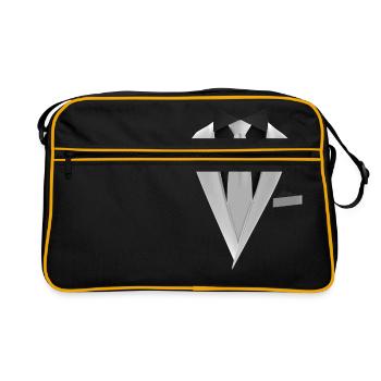 Tuxedo avec une cravate pour les mariages et spéciaux - Sac Retro - noir/or - Devant