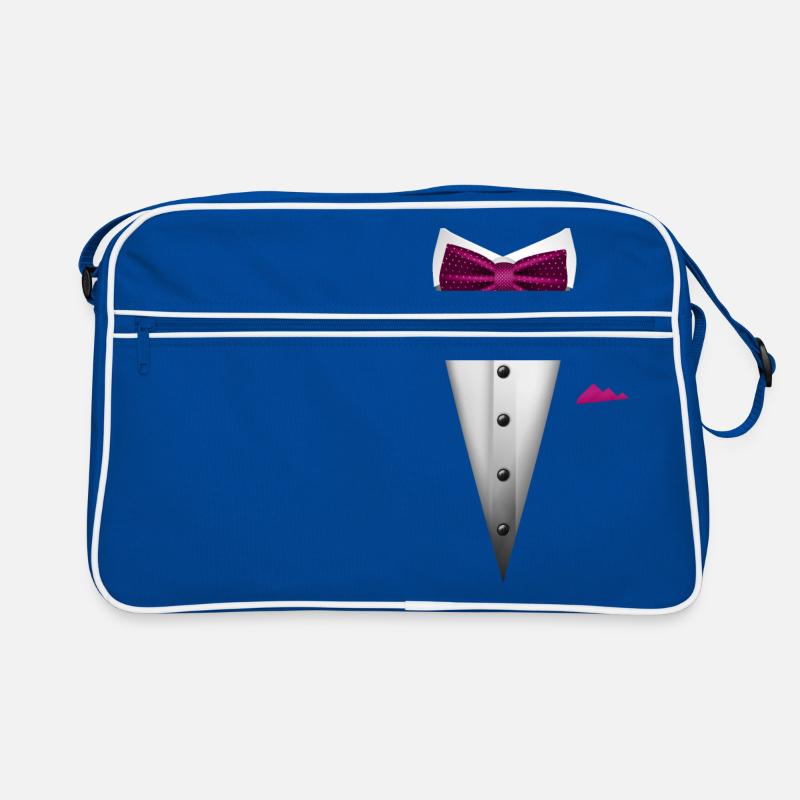 Conception de smoking avec nœud papillon pour les mariages et Sac Retro