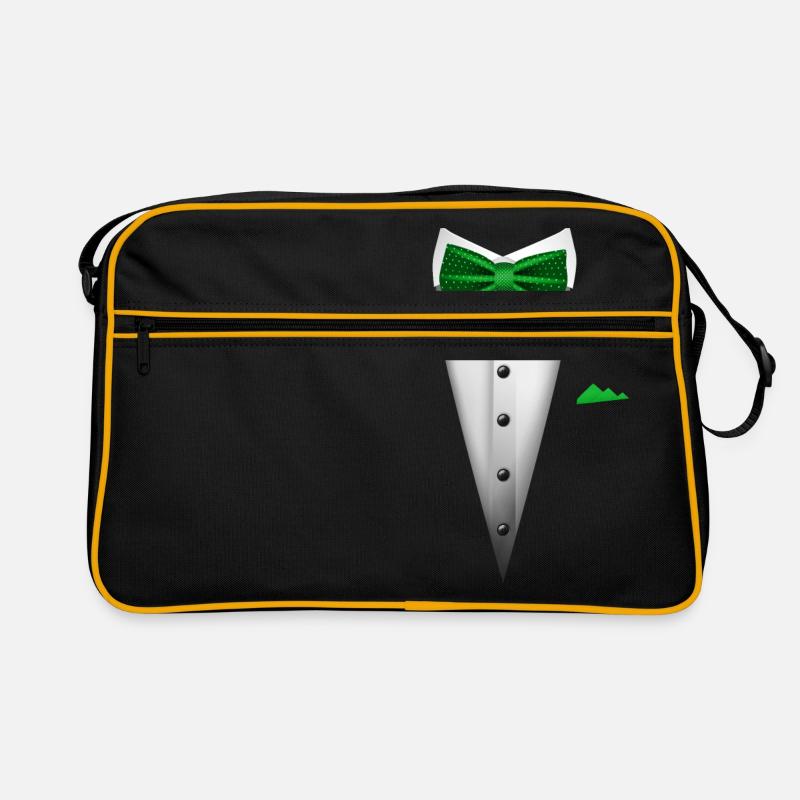 Conception de smoking avec nœud papillon pour les mariages et Sac Retro