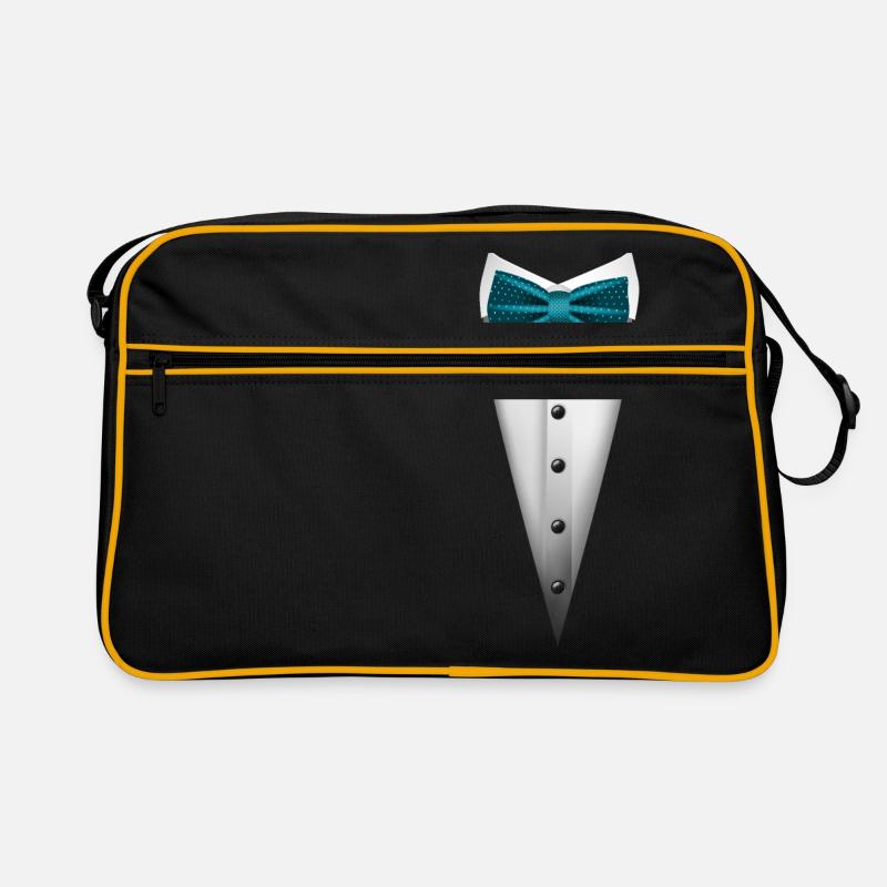 Conception de smoking avec nœud papillon pour les mariages et Sac Retro